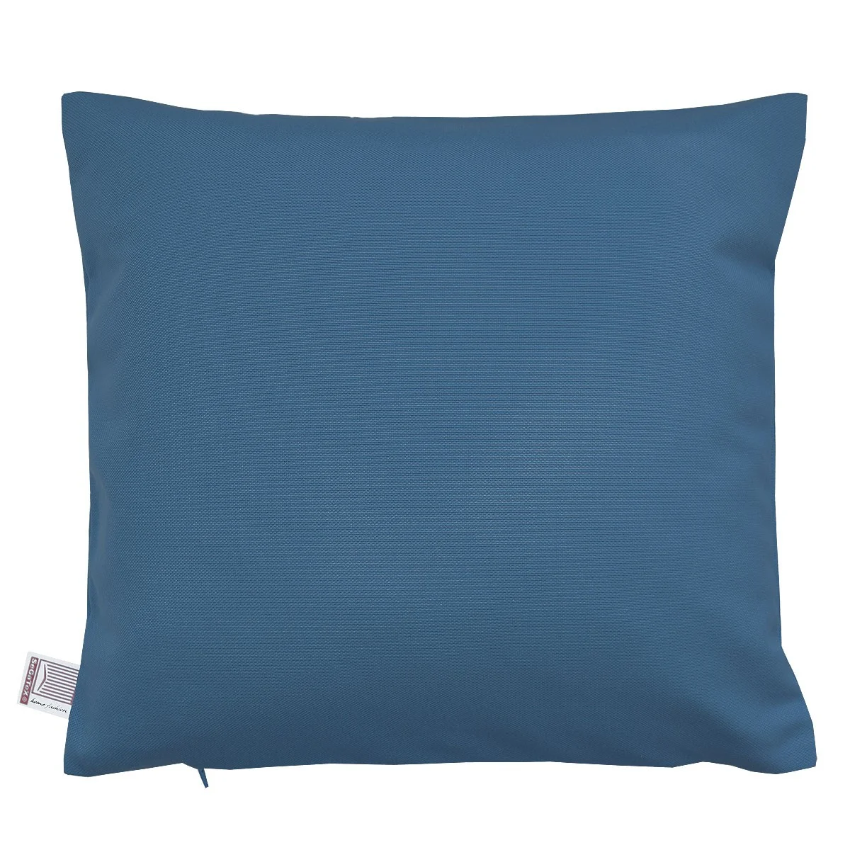 Hochwertige Kissenhülle Atlantik blau uni 40x40 cm