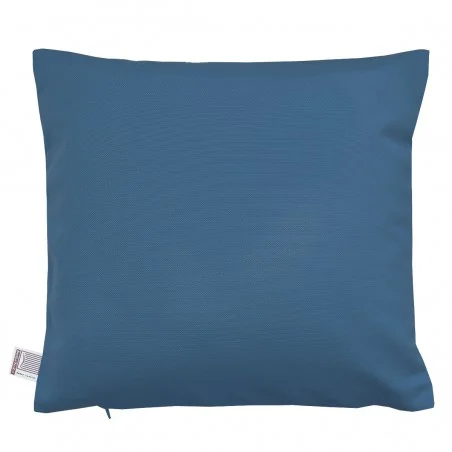 Hochwertige Kissenhülle Atlantik blau uni 40x40 cm