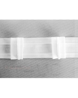 3 m Reihband Automatik-Faltenband Gardinenband 1:2 weiß 50mm 3 Falten
