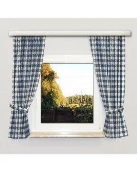 Raffhalter "Karo" 63663510 2er-Set passend zur Dekoschalgarnitur "Karo in Blau"