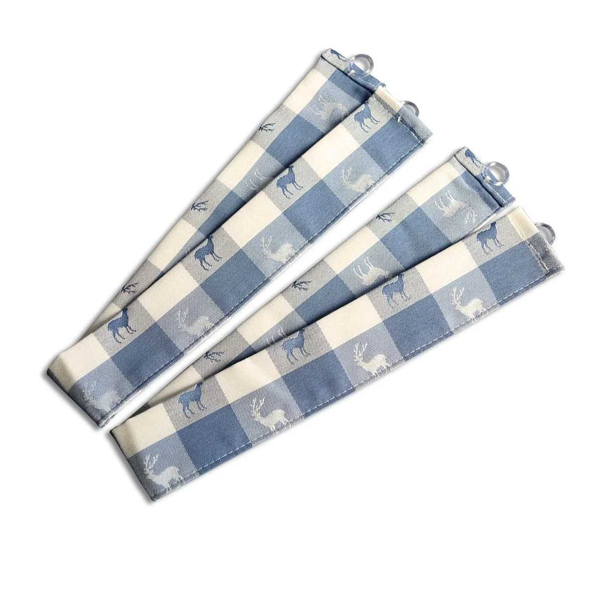 Raffhalter "Karo" 63663510 2er-Set passend zur Dekoschalgarnitur "Karo in Blau"