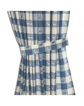 Raffhalter "Karo" 63663510 2er-Set passend zur Dekoschalgarnitur "Karo in Blau"