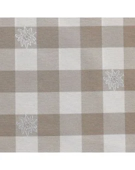 Stoffmuster Edelweiß in beige