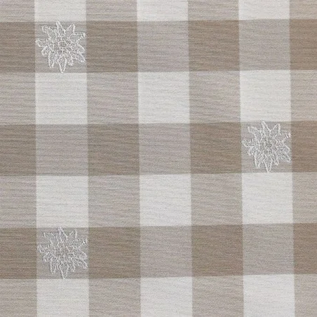 Stoffmuster Edelweiß in beige