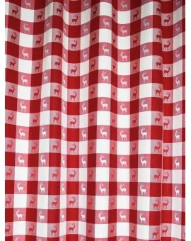 Stoffmuster Karo in Rot 636621