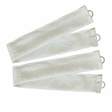 2 Raffhalter PRIMAVERA wollweiß
