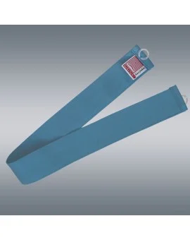 1 Stück Raffhalter blau uni passend zu Dekoschal-Serie Rügen mit Hintergrund