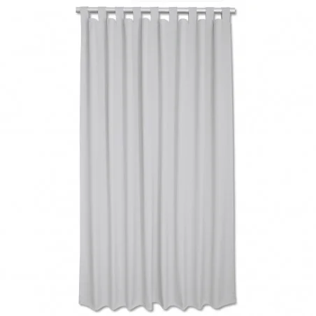 Schlaufen-Dekoschal Atlantik unifarben hellgrau hochwertige Webware