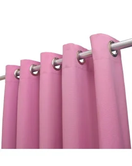 Kinder-Dekoschal Blubb-Kids Rosé Pink mit Chrom-Ösen Detailansicht Ösen