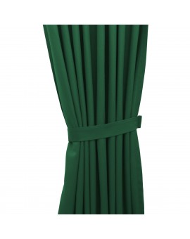 1 Stück Raffhalter grün uni passend zu Dekoschal-Serie Knut mit uni Schal