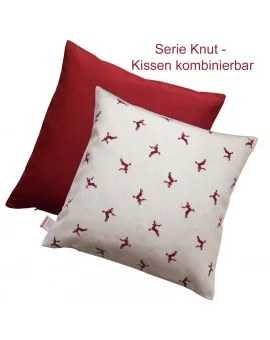 Kissen Knut in rot beide Farben