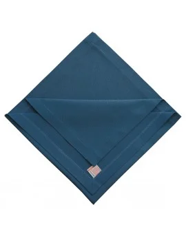 Mitteldecke Atlantik blau uni gefaltet