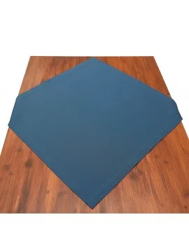 Mitteldecke Atlantik blau uni auf dem Tsich