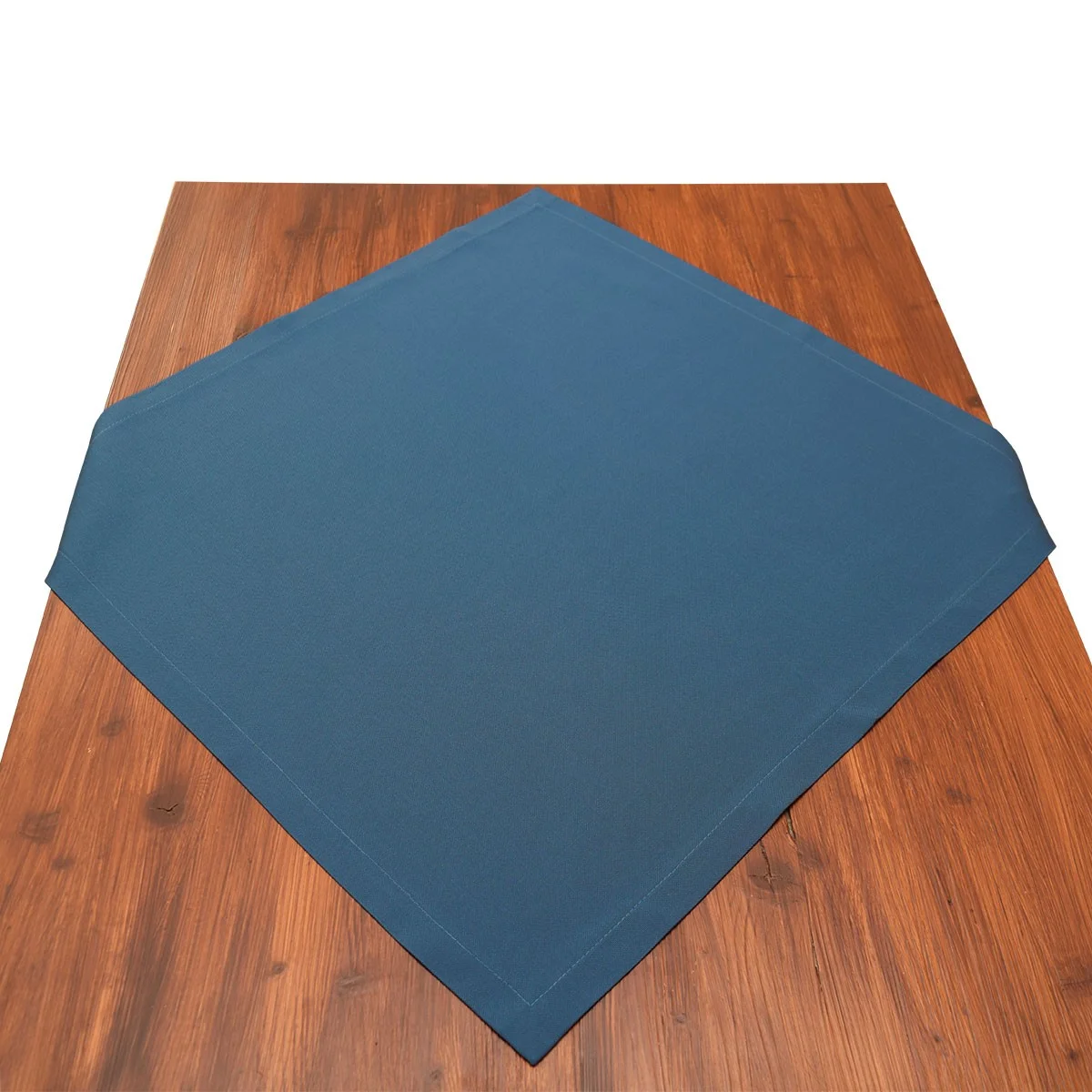 Mitteldecke Atlantik blau uni auf dem Tsich