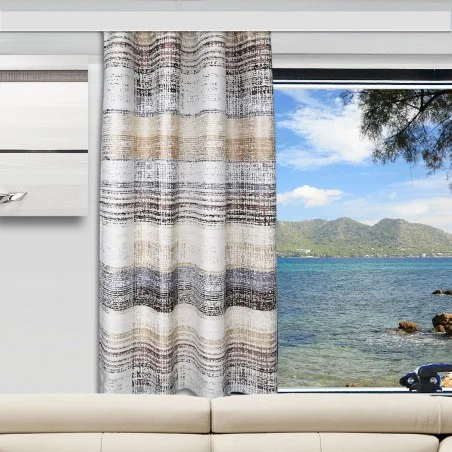 Caravan-Gardine Wohnmobil-Vorhang Liam Braun-Beige