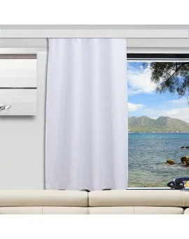 Wohnmobil-Vorhang Delitherm hellgrau Caravan-Gardine mit Sonnenschutz-Funktion