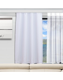 Wohnmobil-Vorhang Delitherm hellgrau Caravan-Gardine mit Sonnenschutz-Funktion