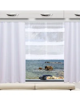 Wohnmobil-Vorhang Delitherm hellgrau Caravan-Gardine mit Sonnenschutz-Funktion