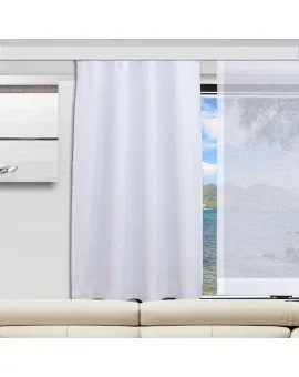 Wohnmobil-Vorhang Delitherm hellgrau Caravan-Gardine mit Sonnenschutz-Funktion