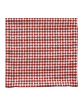 Kissenhülle Leni rot kariert 40x40 cm ohne Füllung