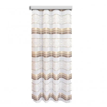 Dekoschal Tori mit Streifenmuster braun-beige