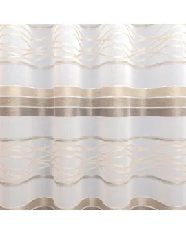 Dekoschal Tori mit Streifenmuster braun-beige Musterbild