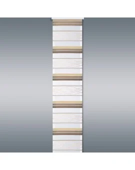 Flächengardine Tori mit Streifenmuster braun-beige Musterbild