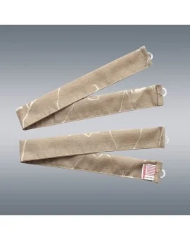 2 Raffbänder Breno mit Steinbock beige Musterbild