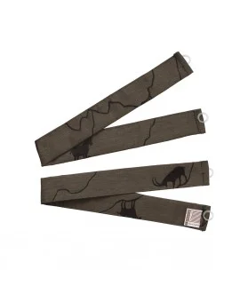 2er Set Raffhalter Breno mit Steinbock braun