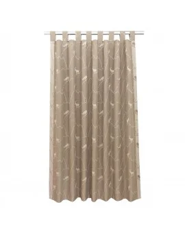 Schlaufenschal Breno mit Steinbock beige-braun
