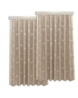 Landhaus-Reihbandschals Breno mit Steinbock beige