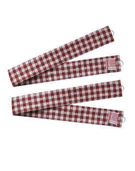 2 Raffhalter Leni rot kariert