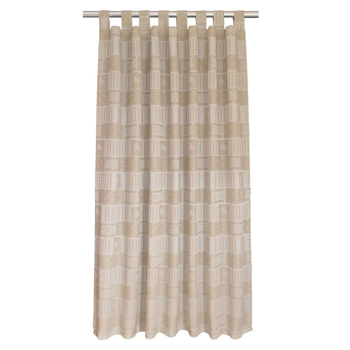 Schlaufenschal Marie mit Rose in beige
