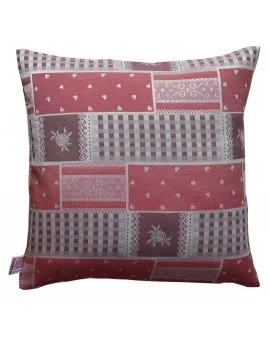 Kissen Marie mit Rose in rot