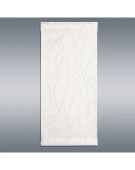 Flächengardine Joran wollweiß mit Effektstickerei