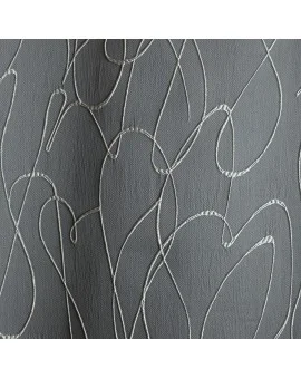 Kollektion Joran in grau mit Effektstickerei Stoffmuster