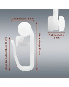 Faltenrollring Maße