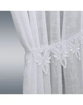 Raffhalter „Rebecca“ Plauener Spitze passend zur Serie Rebecca 12 x 70 cm