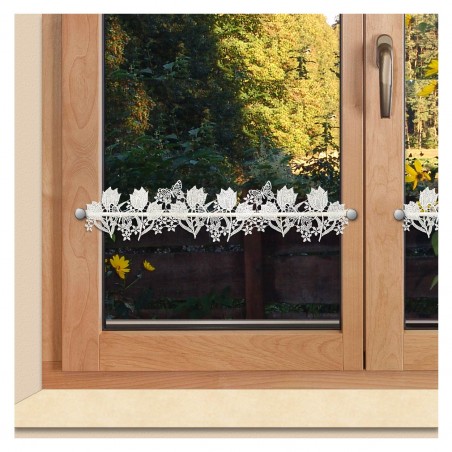 Feenhaus-Gardine Tulpen am Fenster
