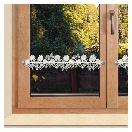Feenhaus-Gardine Tulpen am Fenster