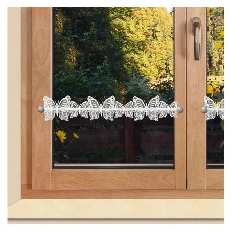 Feenhaus-Gardine Schmetterlinge am Fenster