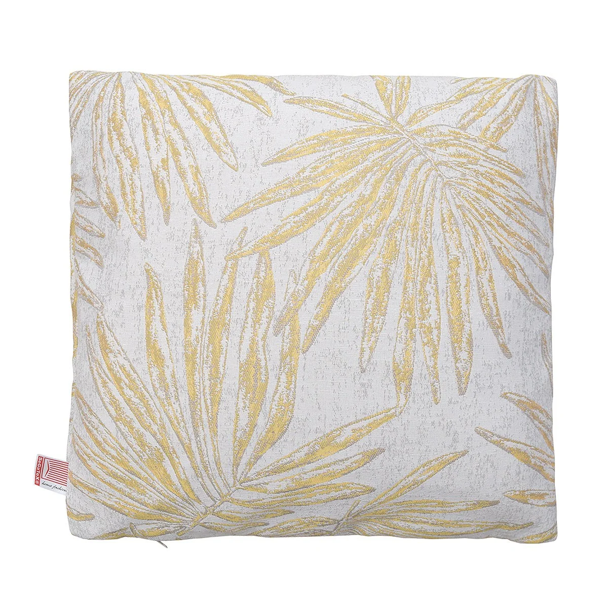 Hochwertige Kissenhülle Heili Mostaza gold 40x40 cm mit Füllung