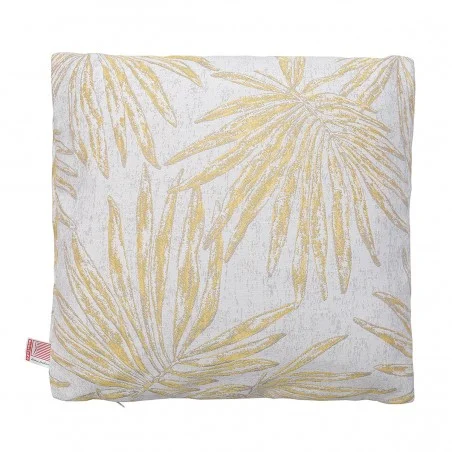 Hochwertige Kissenhülle Heili Mostaza gold 40x40 cm mit Füllung