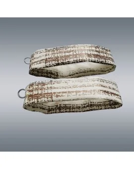 Raffhalter LIAM 2er-Set passend zum Caravan-Seitenschal LIAM beige-braun