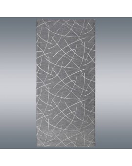 Flächengardine Talisa grau Musterbild mit Glanz-Effekten