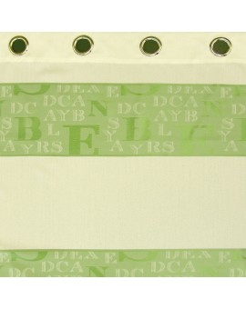 Ösenschal "Sinus" Dekoschal Vorhang Übergardine mit 8 Ösen 245 x 145 cm grün rot 