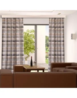 Vorhang Dekoschal Liam beige-braun hochwertige Webware