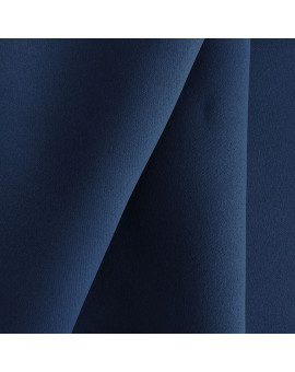 Verdunklungs-Vorhang Mattis Blau Ösenschal Sunout Fertiggardine Detailansicht Stoff