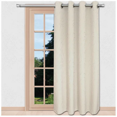 Deko-Vorhang Joran in weiß am Fenster dekoriert