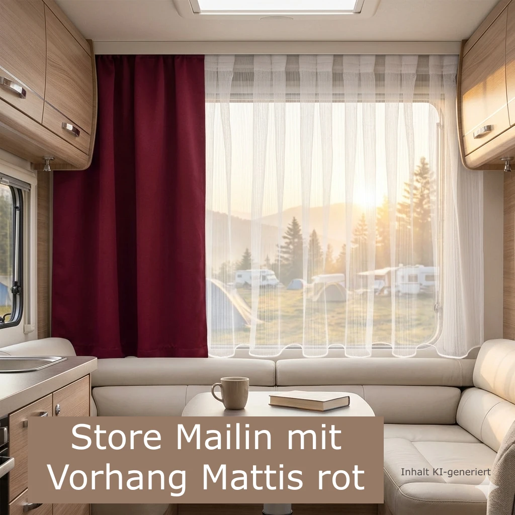 Wohnwagen Store MAILIN mit Flauschband